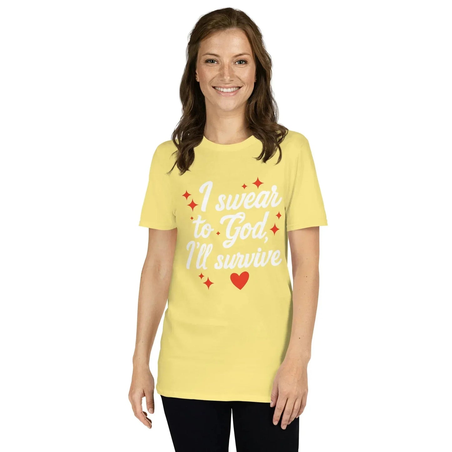 Lewis Capaldi Survive Lyrics T-Shirt | Unisex Cotton Graphic Tee alcyone213k