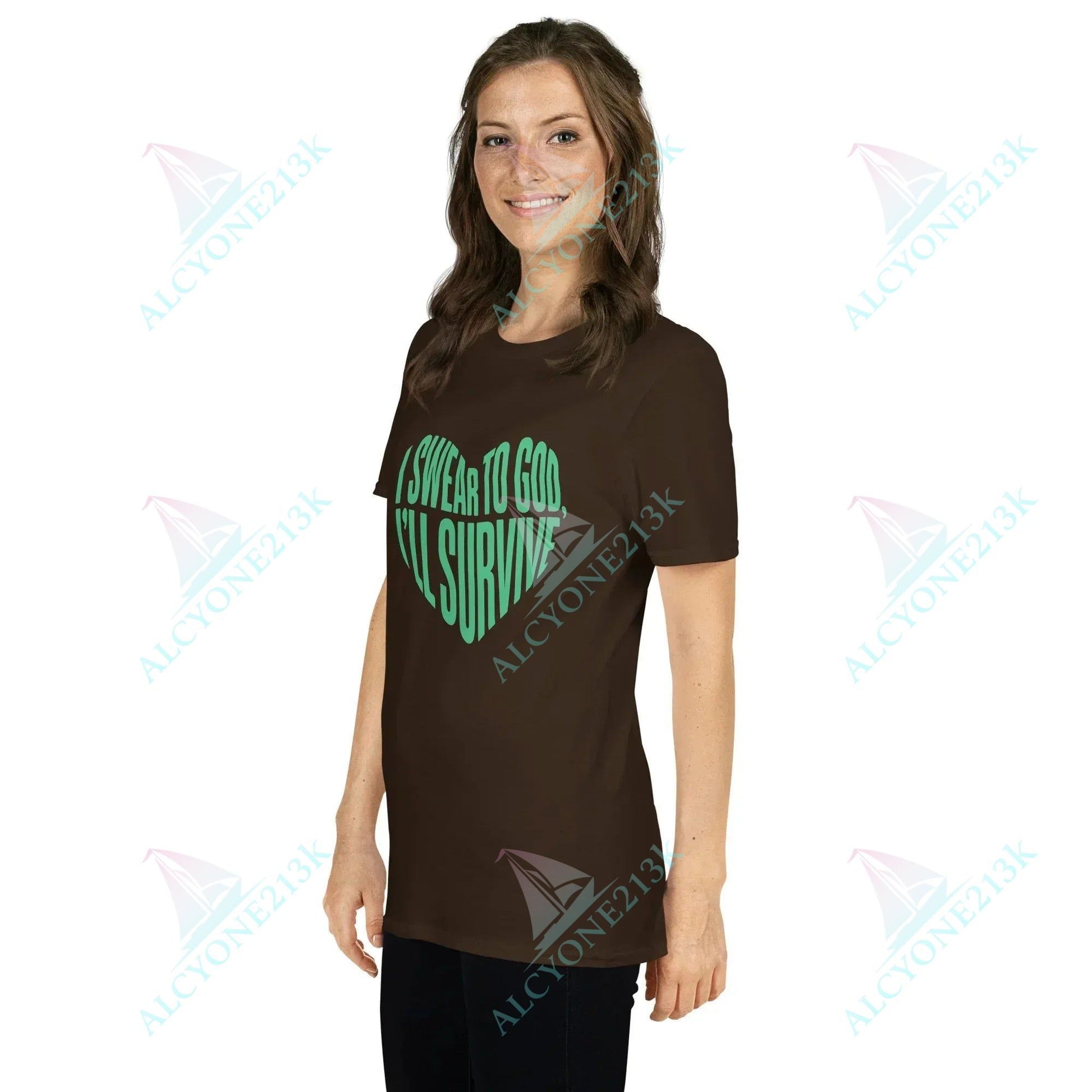 Lewis Capaldi Survive Lyrics T-Shirt | Unisex Cotton Graphic Tee alcyone213k