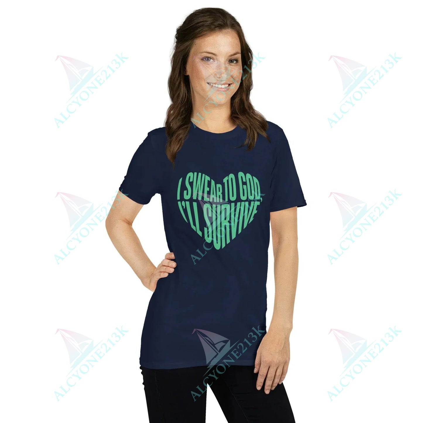 Lewis Capaldi Survive Lyrics T-Shirt | Unisex Cotton Graphic Tee alcyone213k