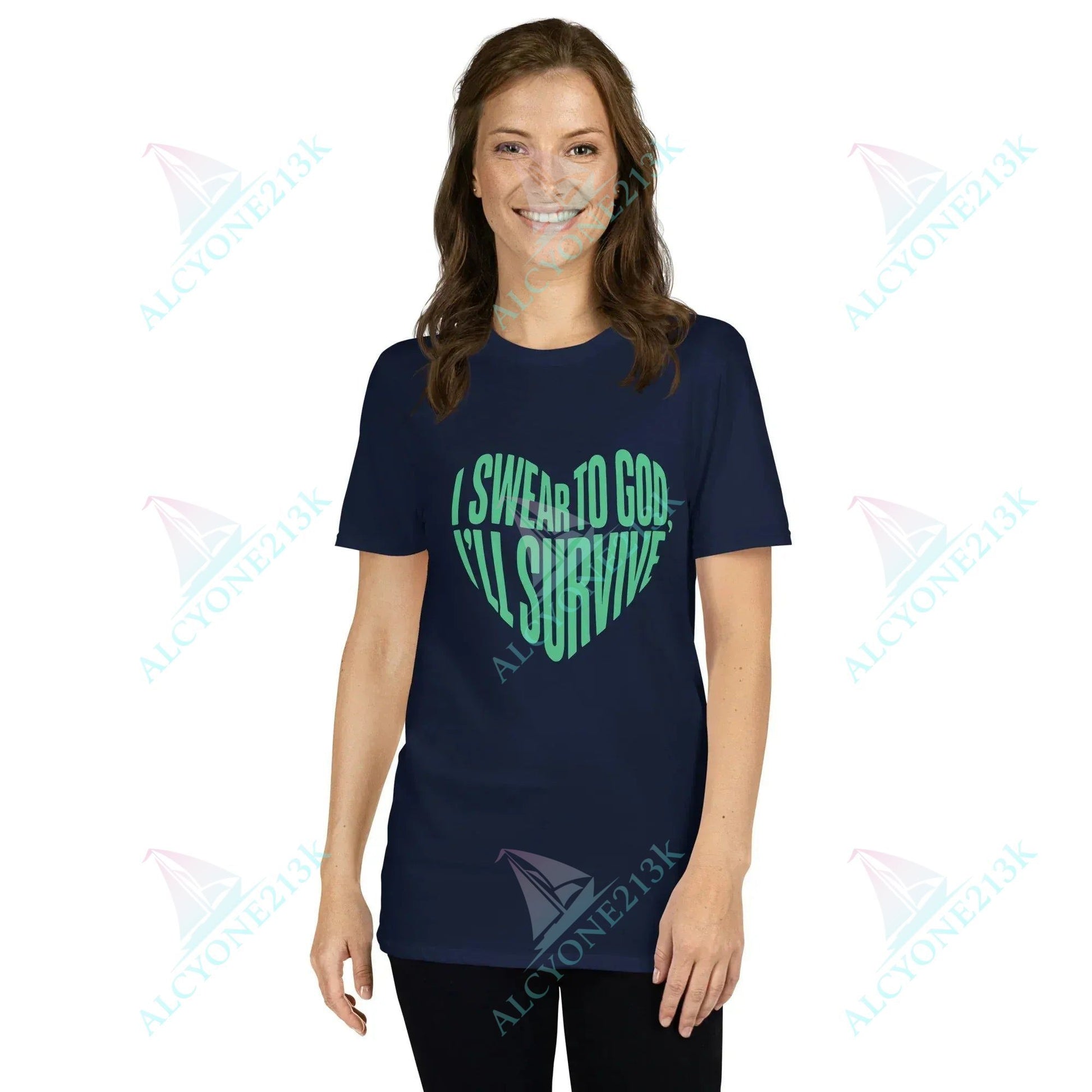 Lewis Capaldi Survive Lyrics T-Shirt | Unisex Cotton Graphic Tee alcyone213k