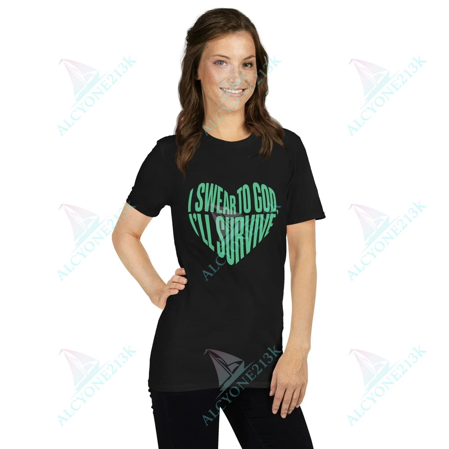 Lewis Capaldi Survive Lyrics T-Shirt | Unisex Cotton Graphic Tee alcyone213k