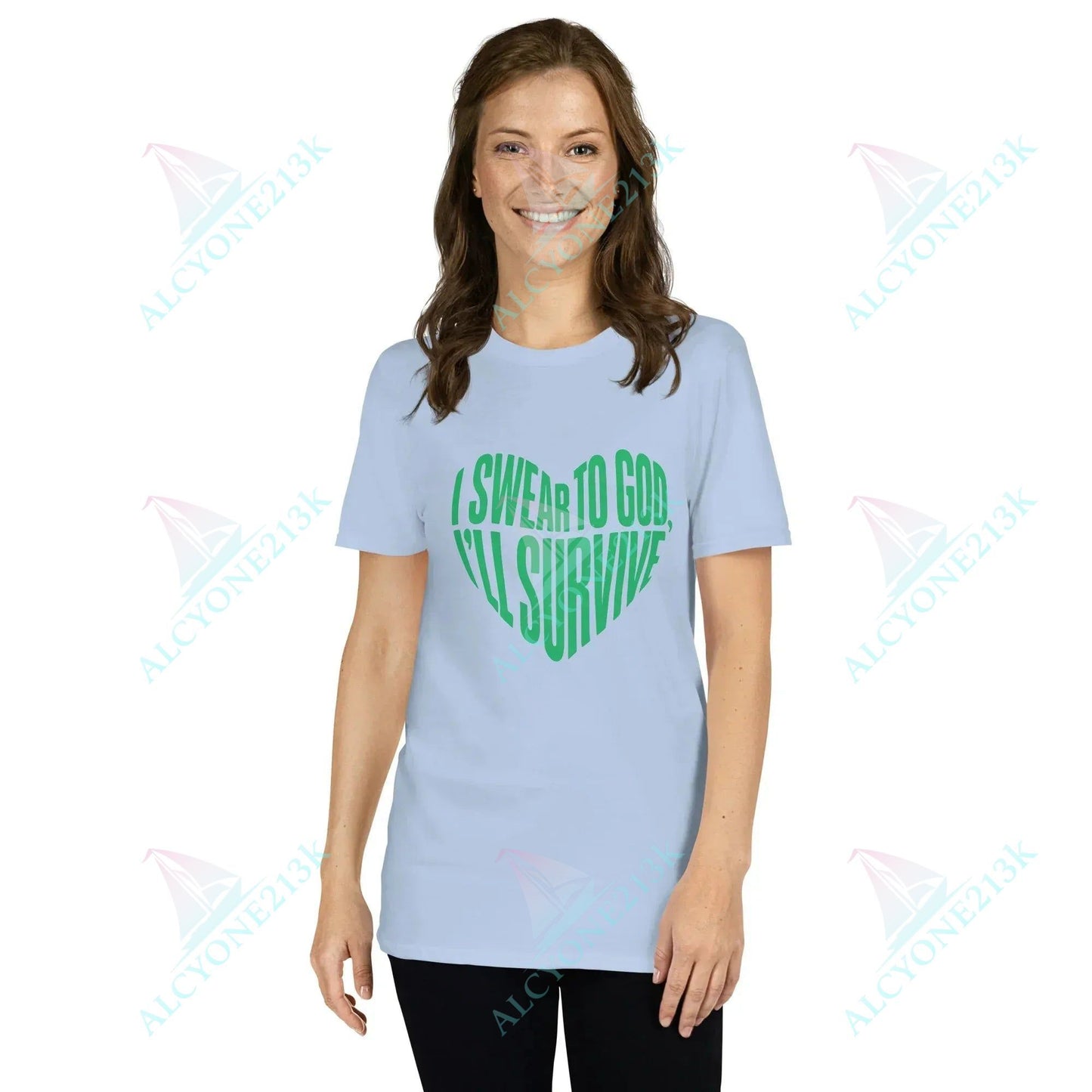 Lewis Capaldi Survive Lyrics T-Shirt | Unisex Cotton Graphic Tee alcyone213k
