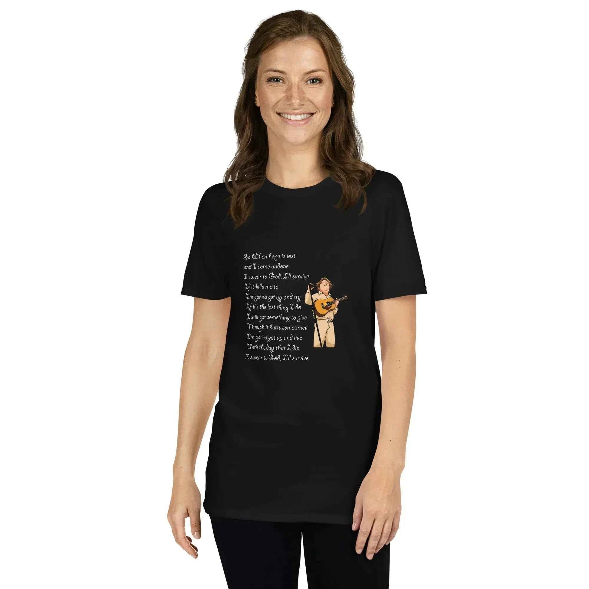 Lewis Capaldi Survive Lyrics Unisex T-Shirt | Alcyone213k alcyone213k