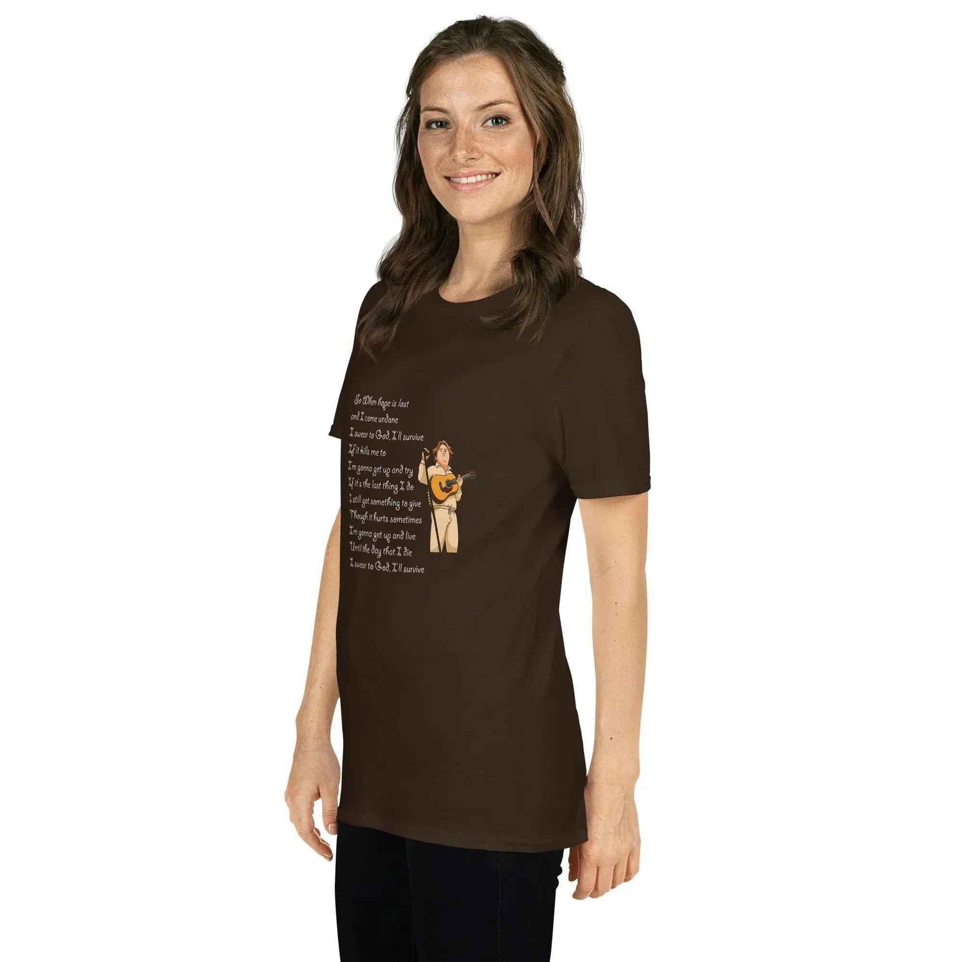 Lewis Capaldi Survive Lyrics Unisex T-Shirt | Alcyone213k alcyone213k