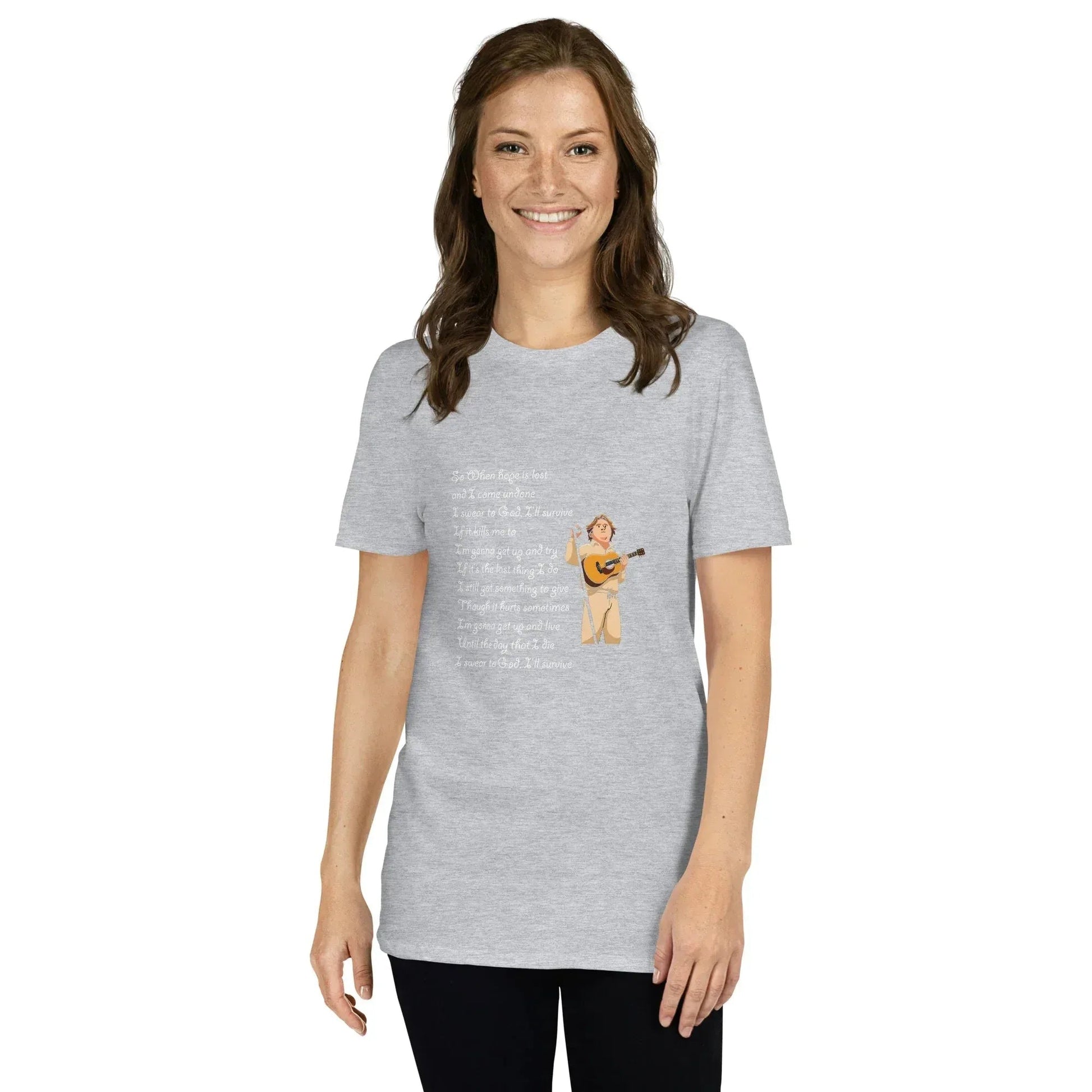Lewis Capaldi Survive Lyrics Unisex T-Shirt | Alcyone213k alcyone213k