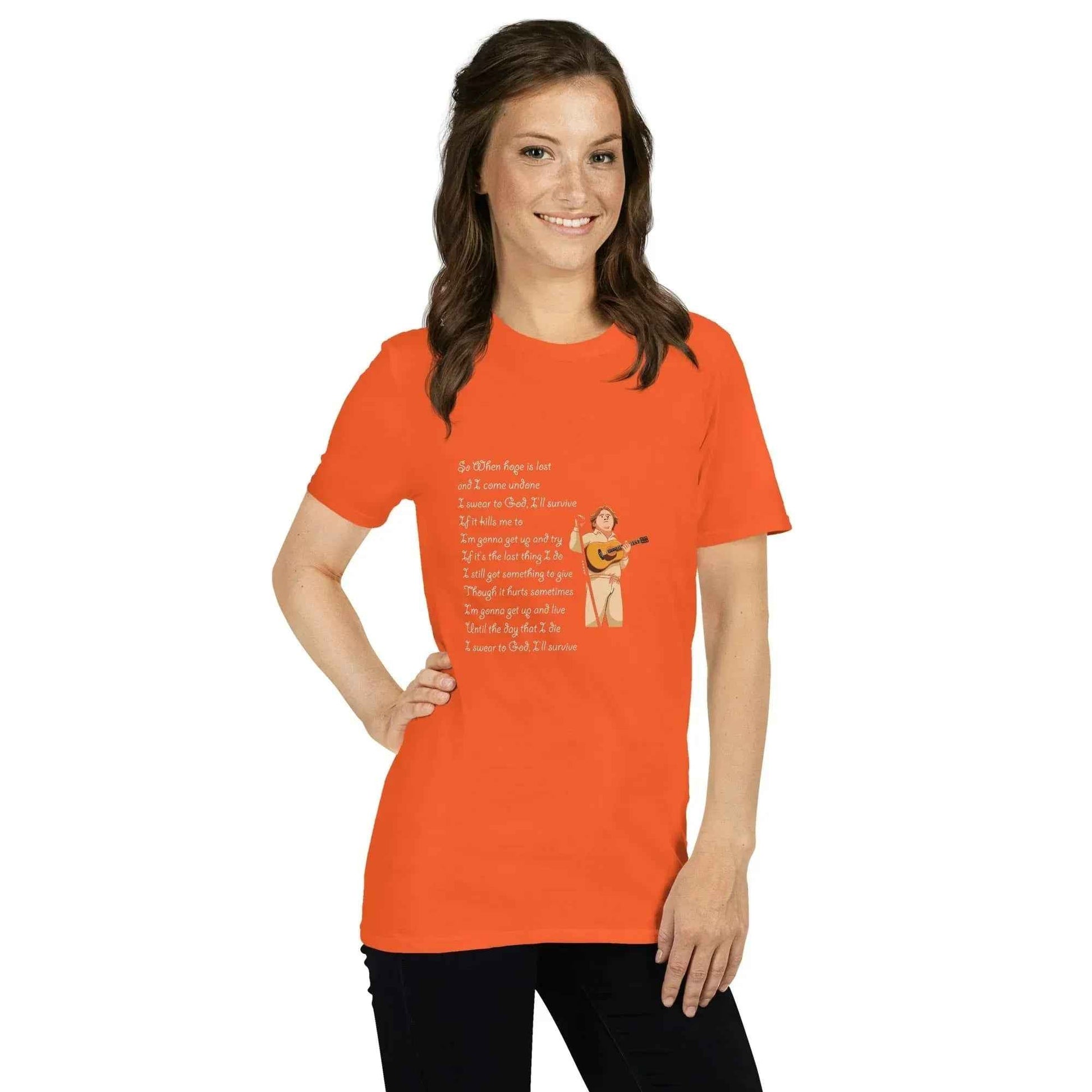 Lewis Capaldi Survive Lyrics Unisex T-Shirt | Alcyone213k alcyone213k