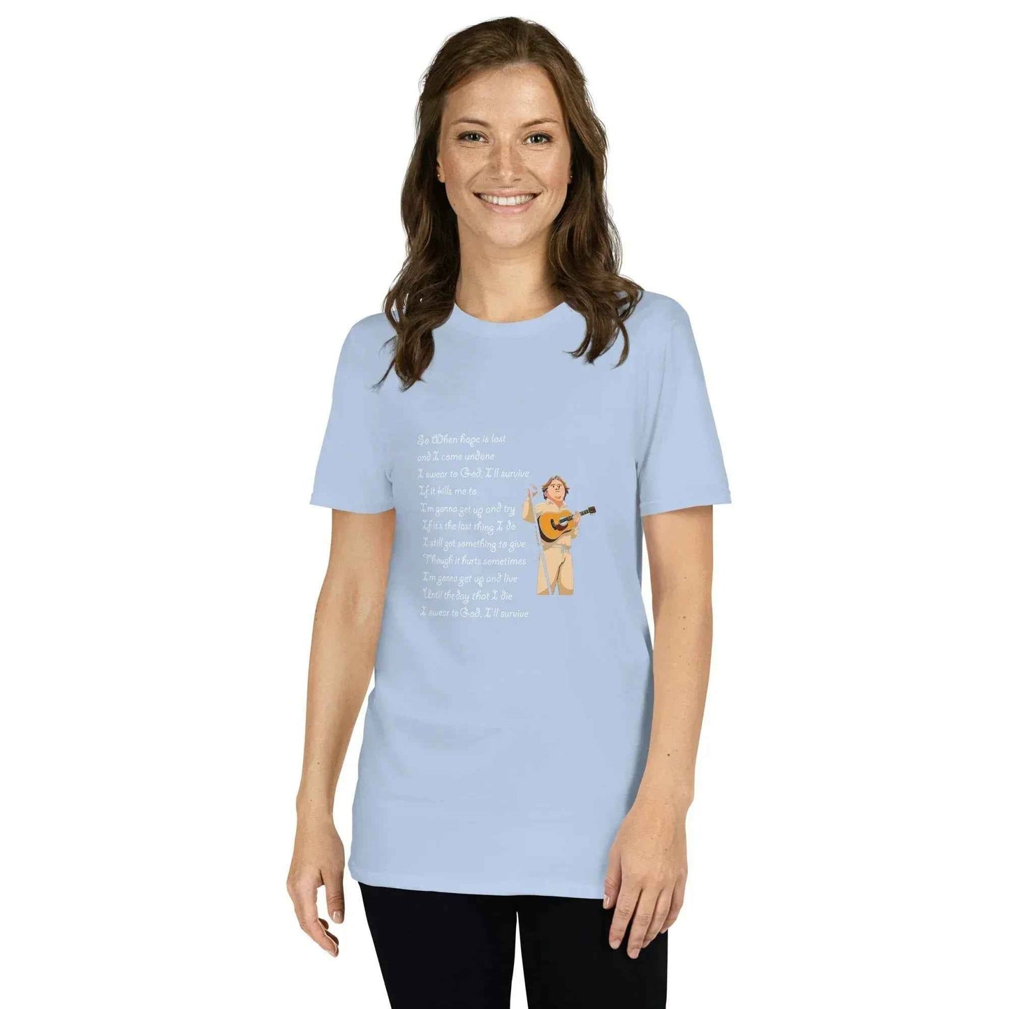 Lewis Capaldi Survive Lyrics Unisex T-Shirt | Alcyone213k alcyone213k