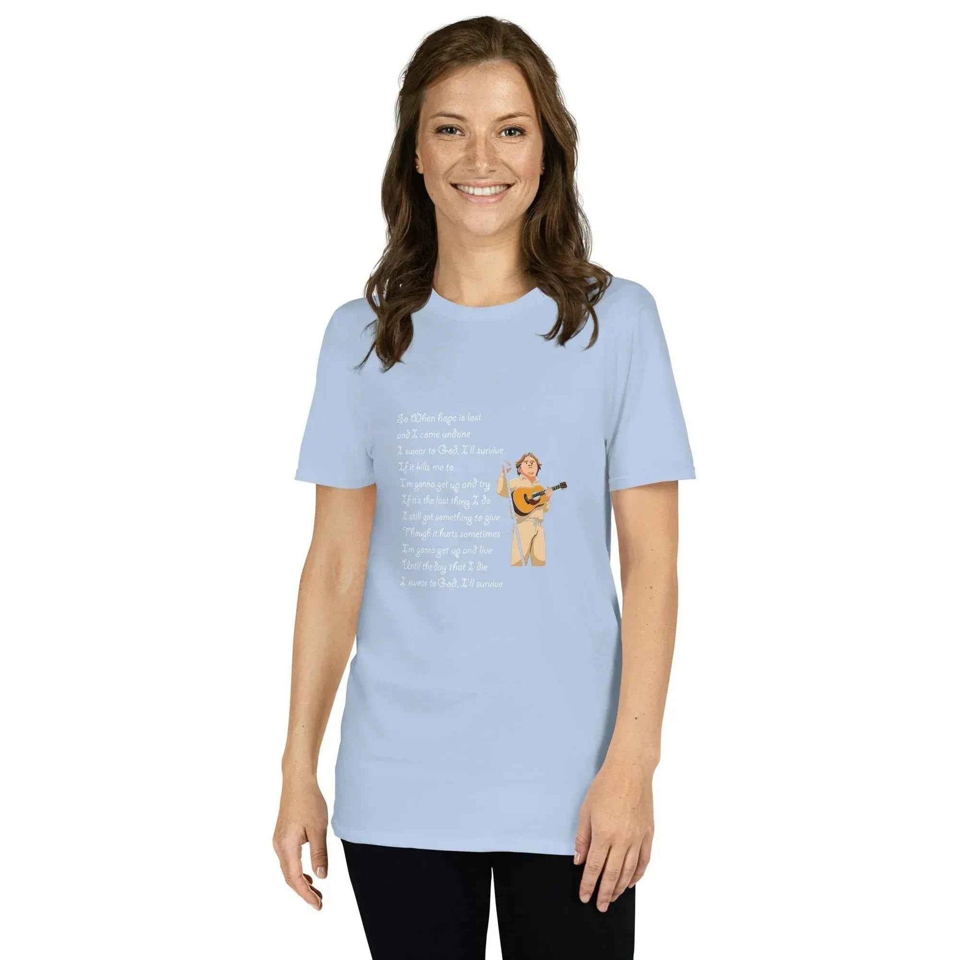 Lewis Capaldi Survive Lyrics Unisex T-Shirt | Alcyone213k alcyone213k