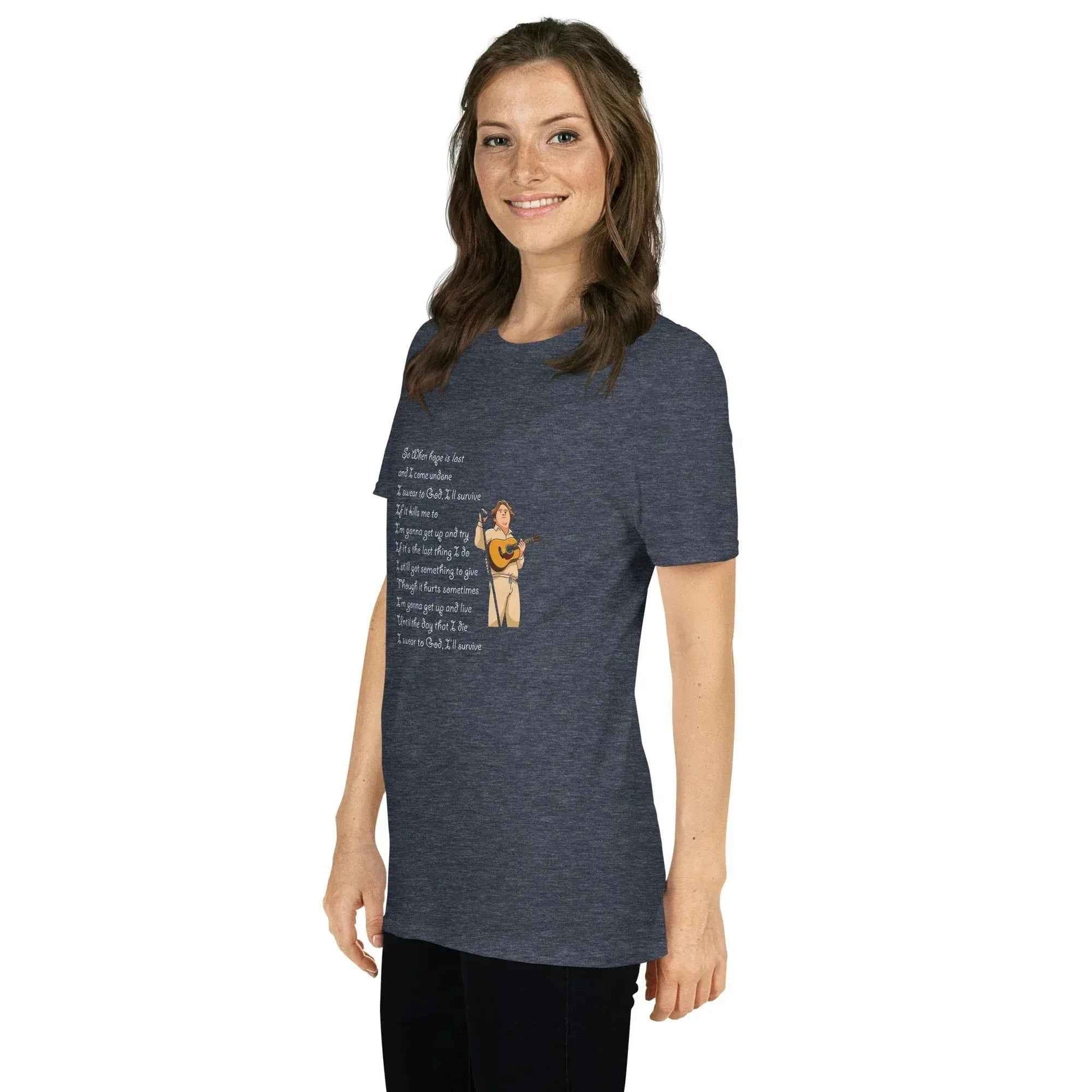 Lewis Capaldi Survive Lyrics Unisex T-Shirt | Alcyone213k alcyone213k