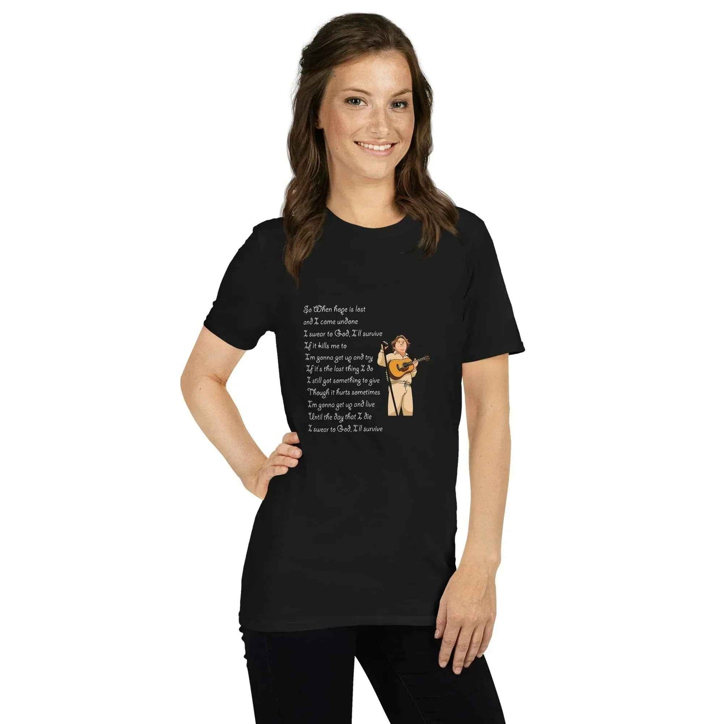 Lewis Capaldi Survive Lyrics Unisex T-Shirt | Alcyone213k alcyone213k