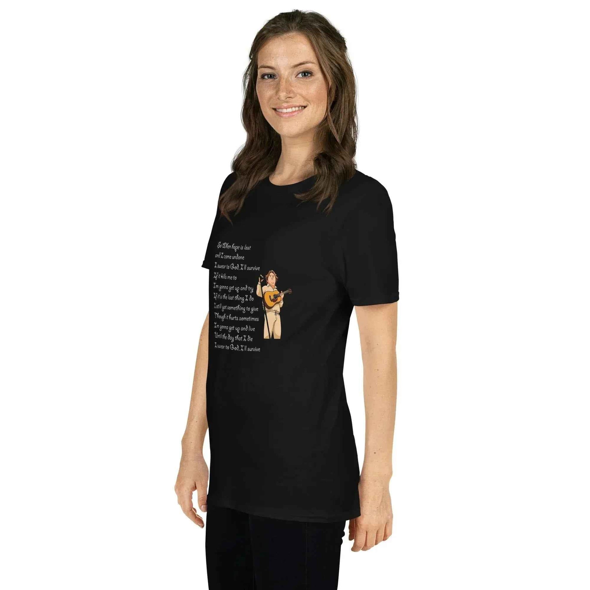 Lewis Capaldi Survive Lyrics Unisex T-Shirt | Alcyone213k alcyone213k