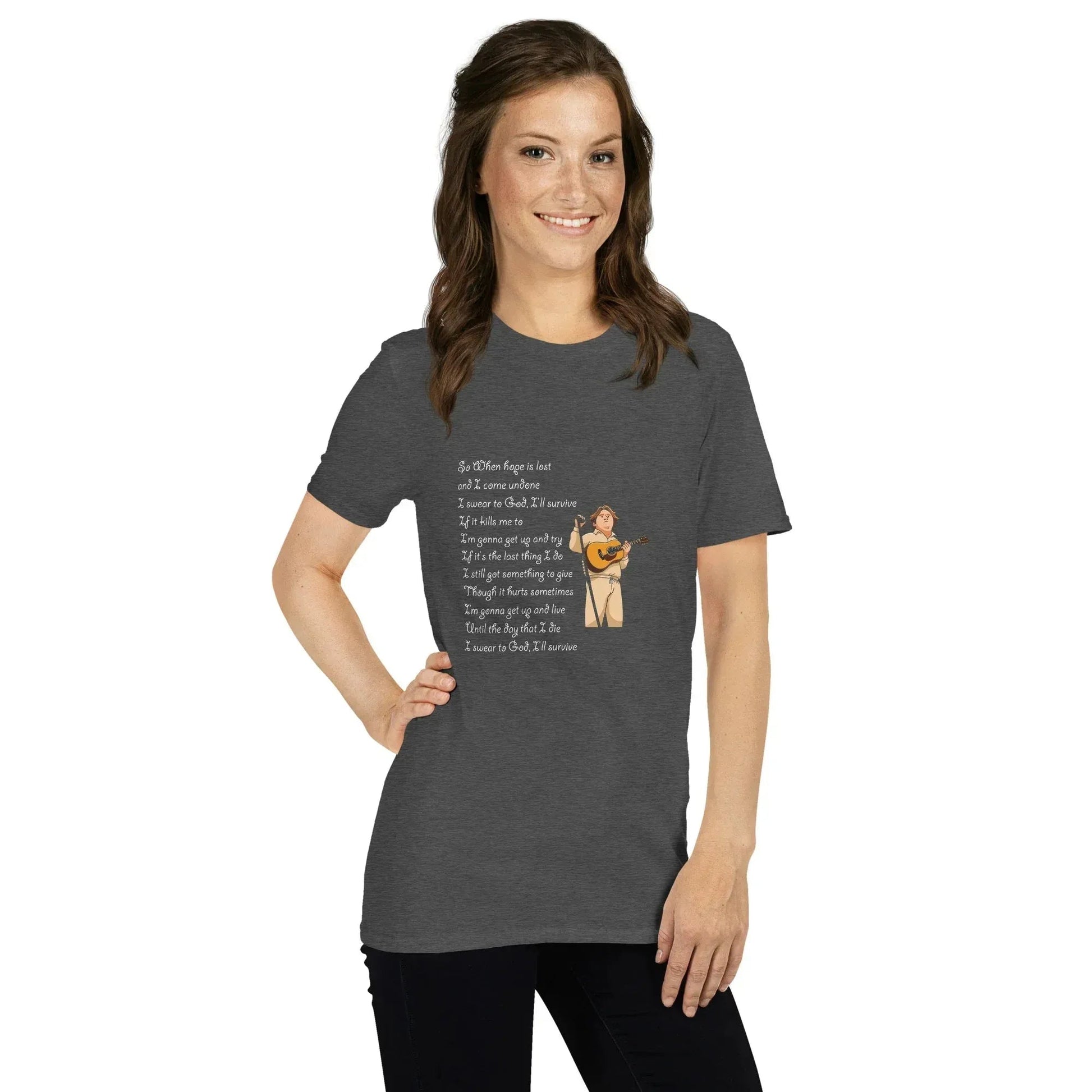Lewis Capaldi Survive Lyrics Unisex T-Shirt | Alcyone213k alcyone213k