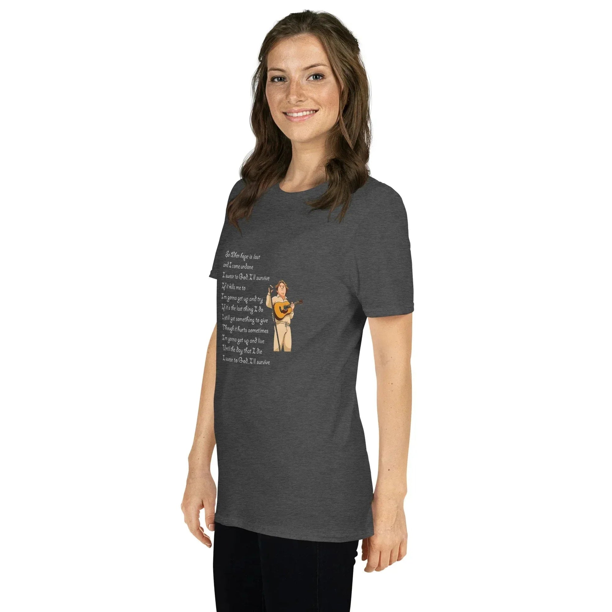 Lewis Capaldi Survive Lyrics Unisex T-Shirt | Alcyone213k alcyone213k