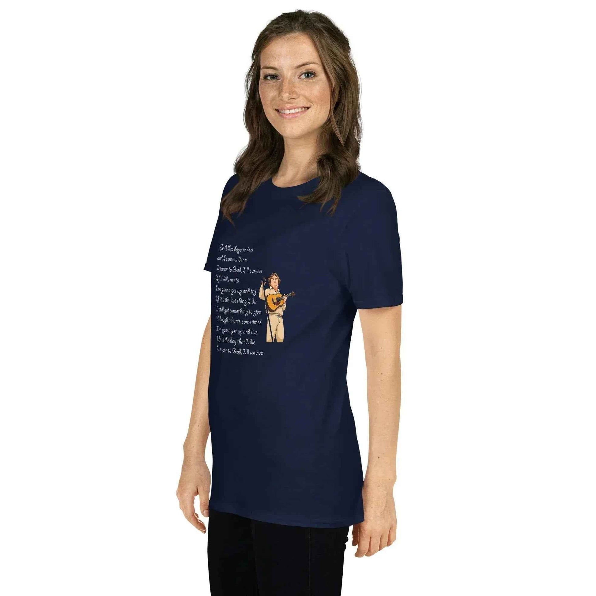 Lewis Capaldi Survive Lyrics Unisex T-Shirt | Alcyone213k alcyone213k