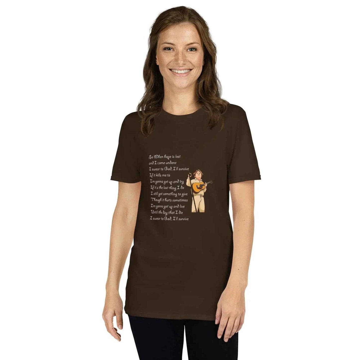 Lewis Capaldi Survive Lyrics Unisex T-Shirt | Alcyone213k alcyone213k