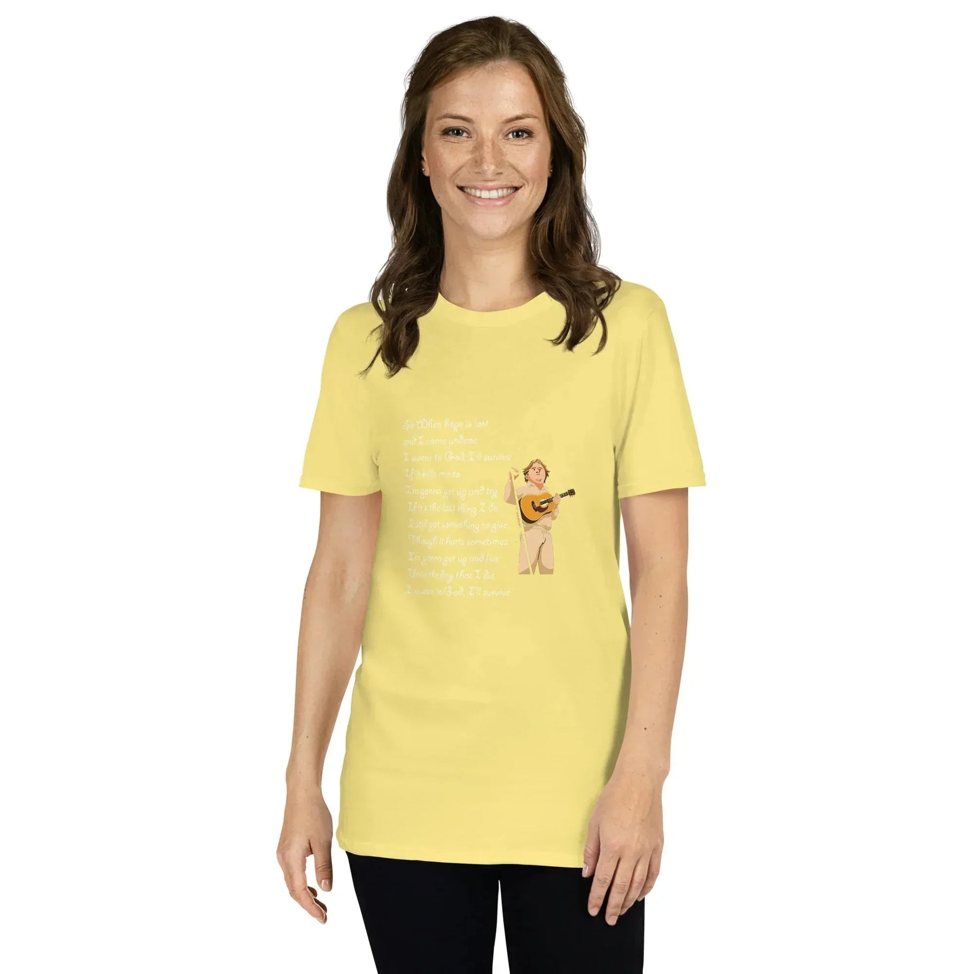 Lewis Capaldi Survive Lyrics Unisex T-Shirt | Alcyone213k alcyone213k