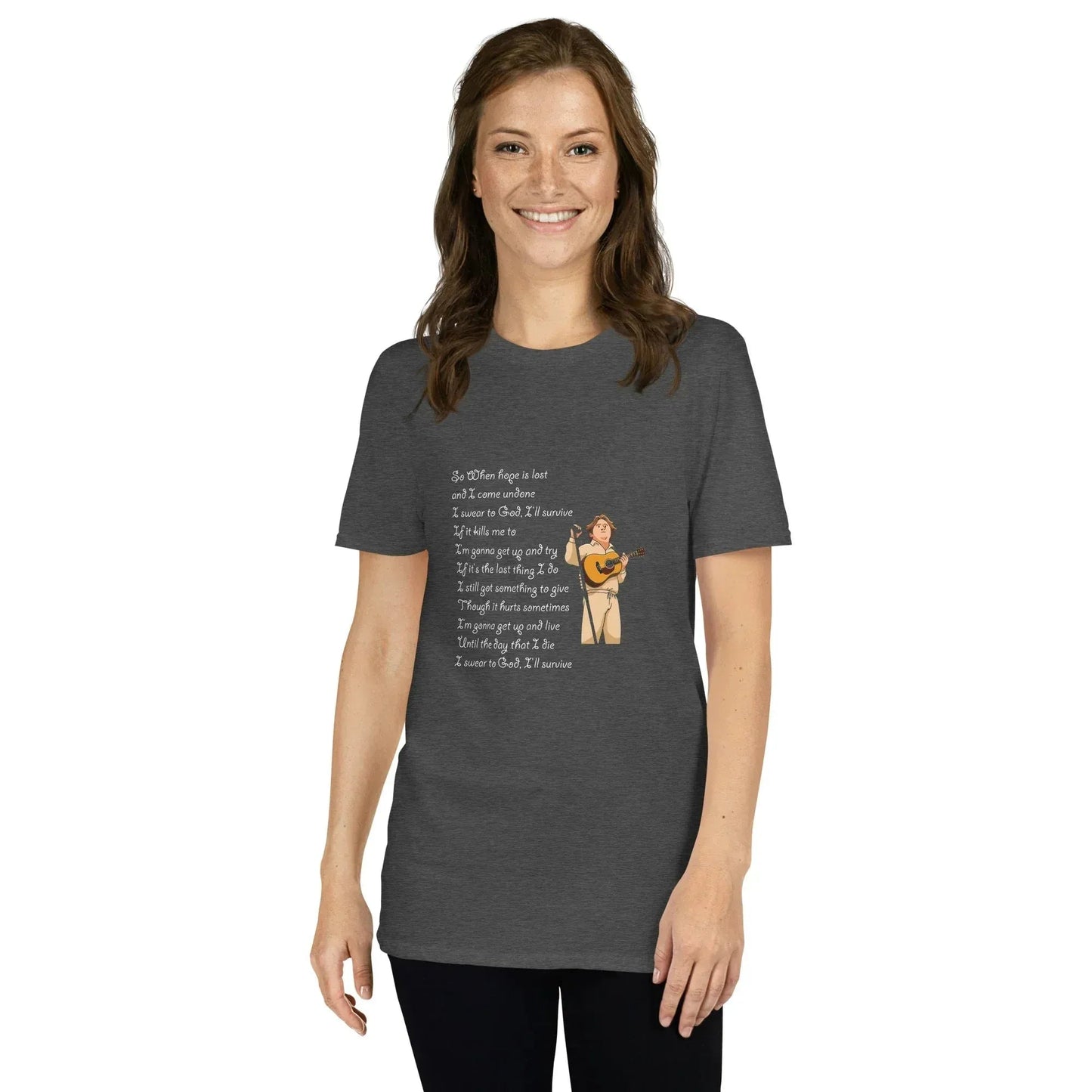 Lewis Capaldi Survive Lyrics Unisex T-Shirt | Alcyone213k alcyone213k