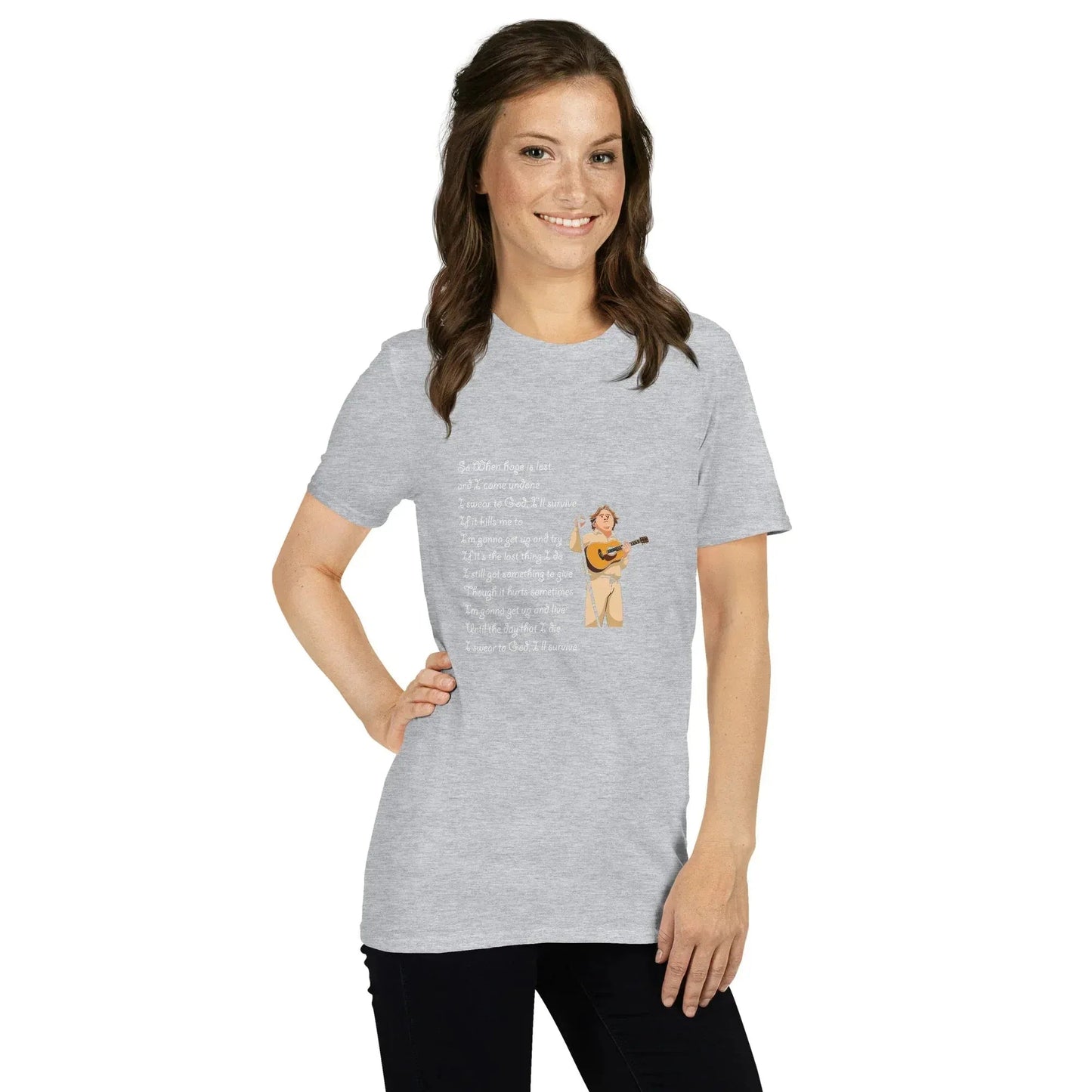 Lewis Capaldi Survive Lyrics Unisex T-Shirt | Alcyone213k alcyone213k