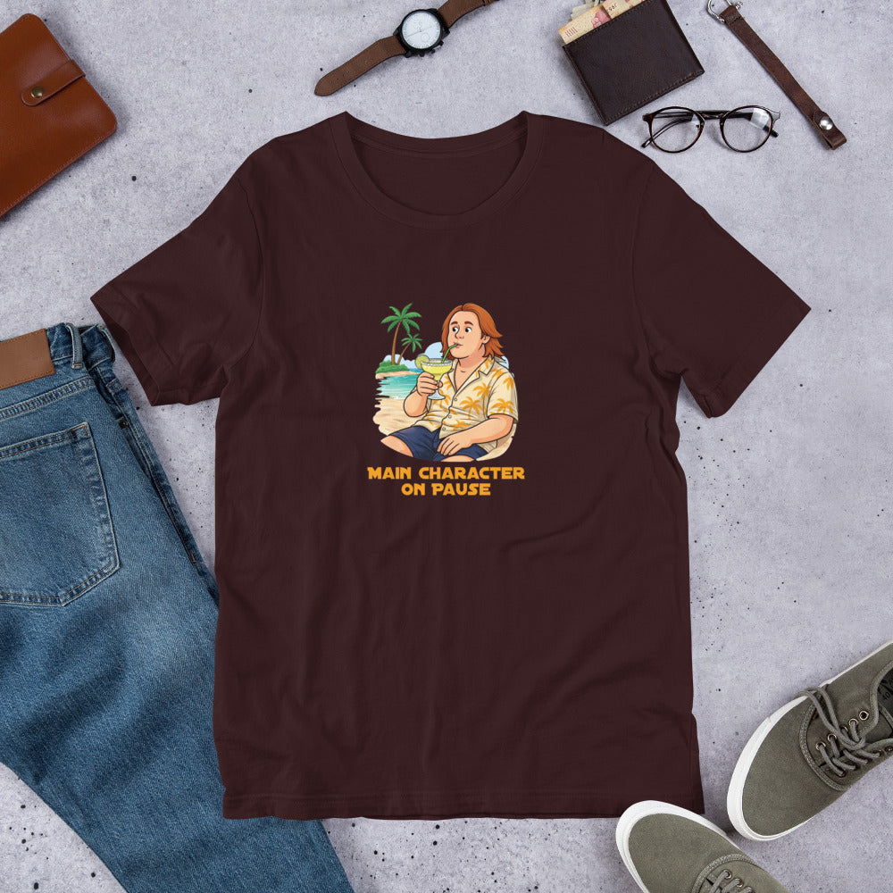 Lewis Capaldi T-Shirt - Main Character On Pause - Funny Quotes Unisex Design alcyone213k