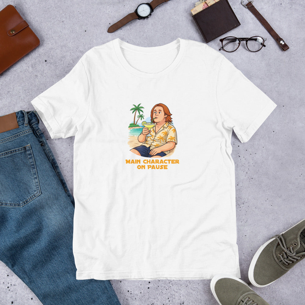Lewis Capaldi T-Shirt - Main Character On Pause - Funny Quotes Unisex Design alcyone213k
