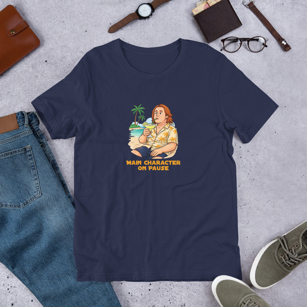 Lewis Capaldi T-Shirt - Main Character On Pause - Funny Quotes Unisex Design alcyone213k