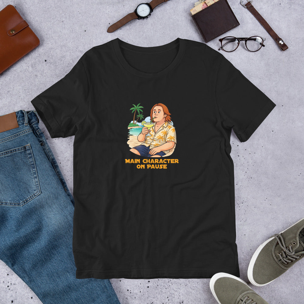 Lewis Capaldi T-Shirt - Main Character On Pause - Funny Quotes Unisex Design alcyone213k