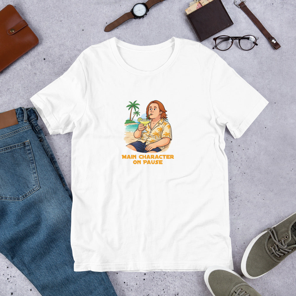 Lewis Capaldi T-Shirt - Main Character On Pause - Funny Quotes Unisex Design alcyone213k