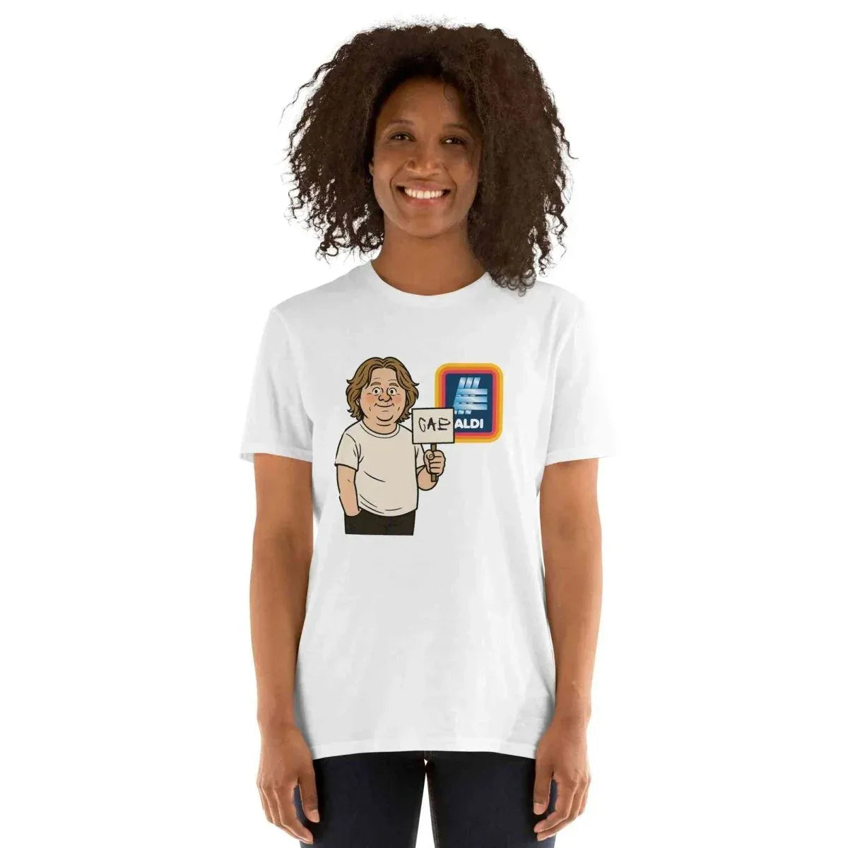 Lewis Capaldi Short Sleeve Unisex T-Shirt | Capaldi on Aldi alcyone213k