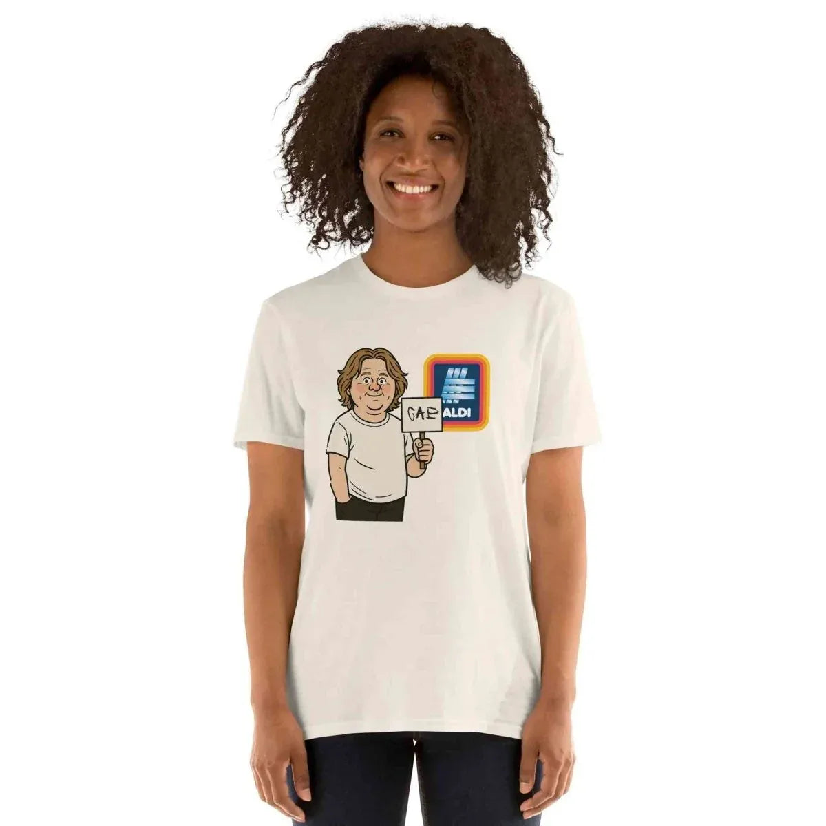 Lewis Capaldi Short Sleeve Unisex T-Shirt | Capaldi on Aldi alcyone213k