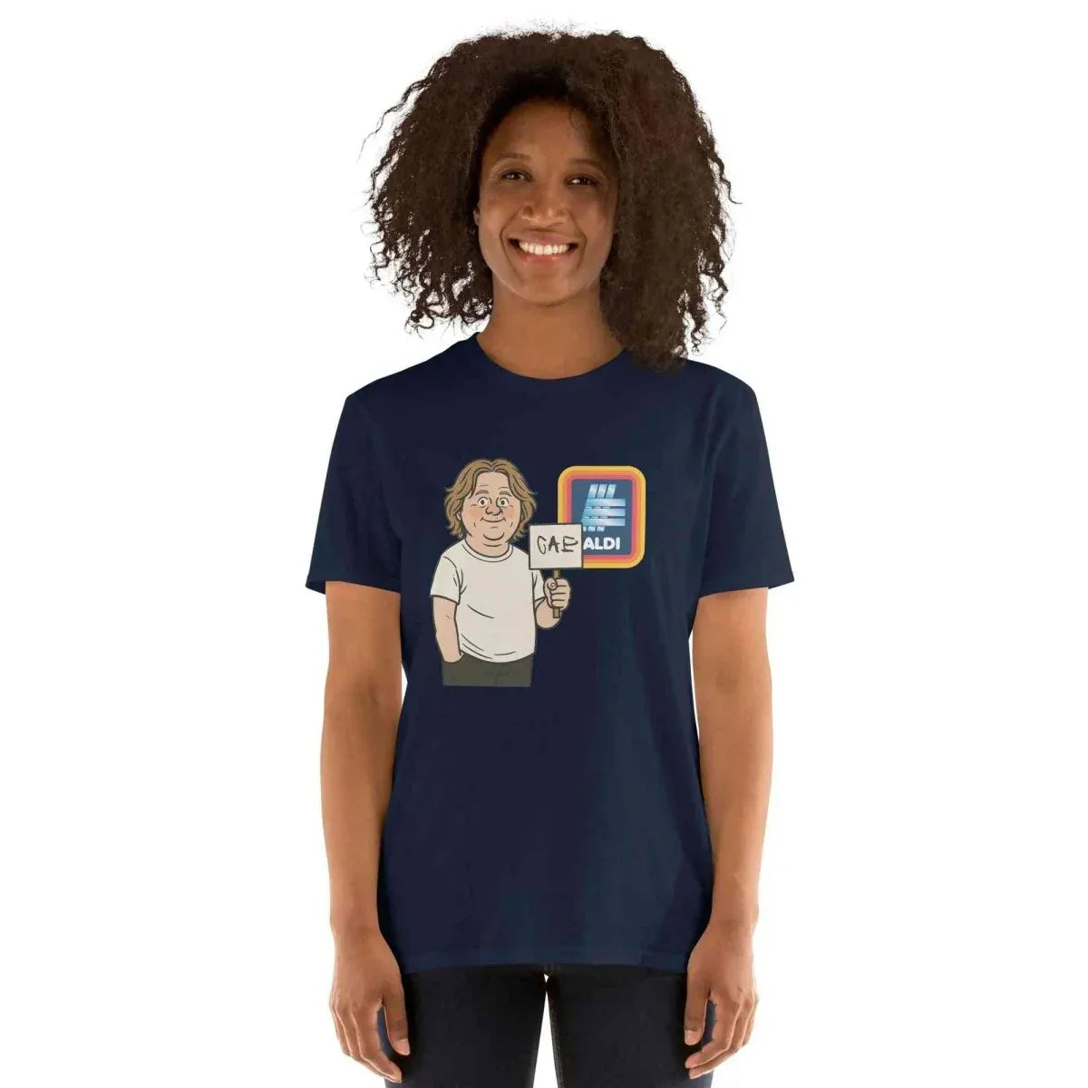 Lewis Capaldi Short Sleeve Unisex T-Shirt | Capaldi on Aldi alcyone213k