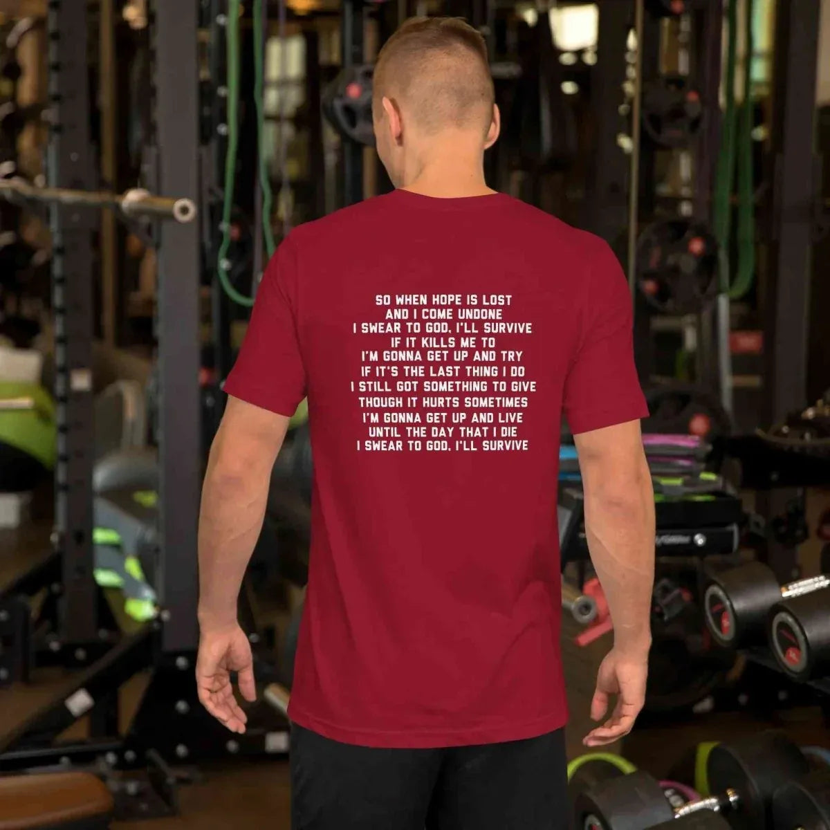 Lewis Capaldi T-Shirt - Unisex Cotton Tee with 'Survive' Lyrics alcyone213k