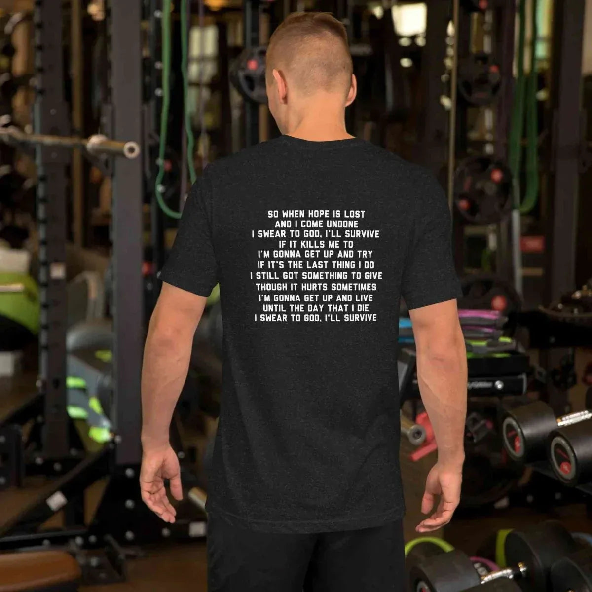 Lewis Capaldi T-Shirt - Unisex Cotton Tee with 'Survive' Lyrics alcyone213k