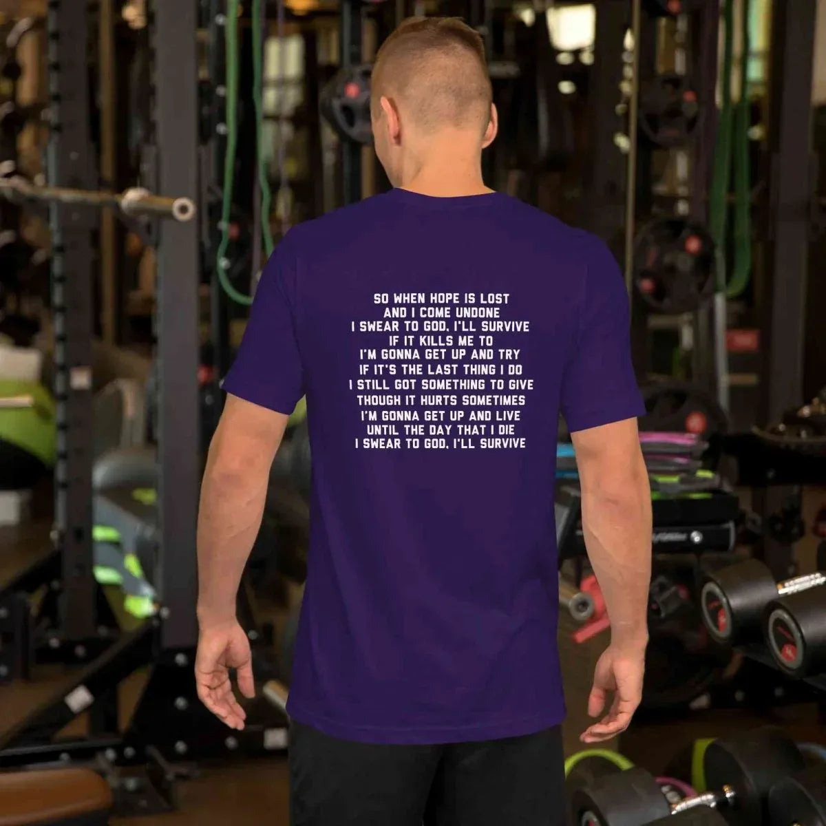Lewis Capaldi T-Shirt - Unisex Cotton Tee with 'Survive' Lyrics alcyone213k
