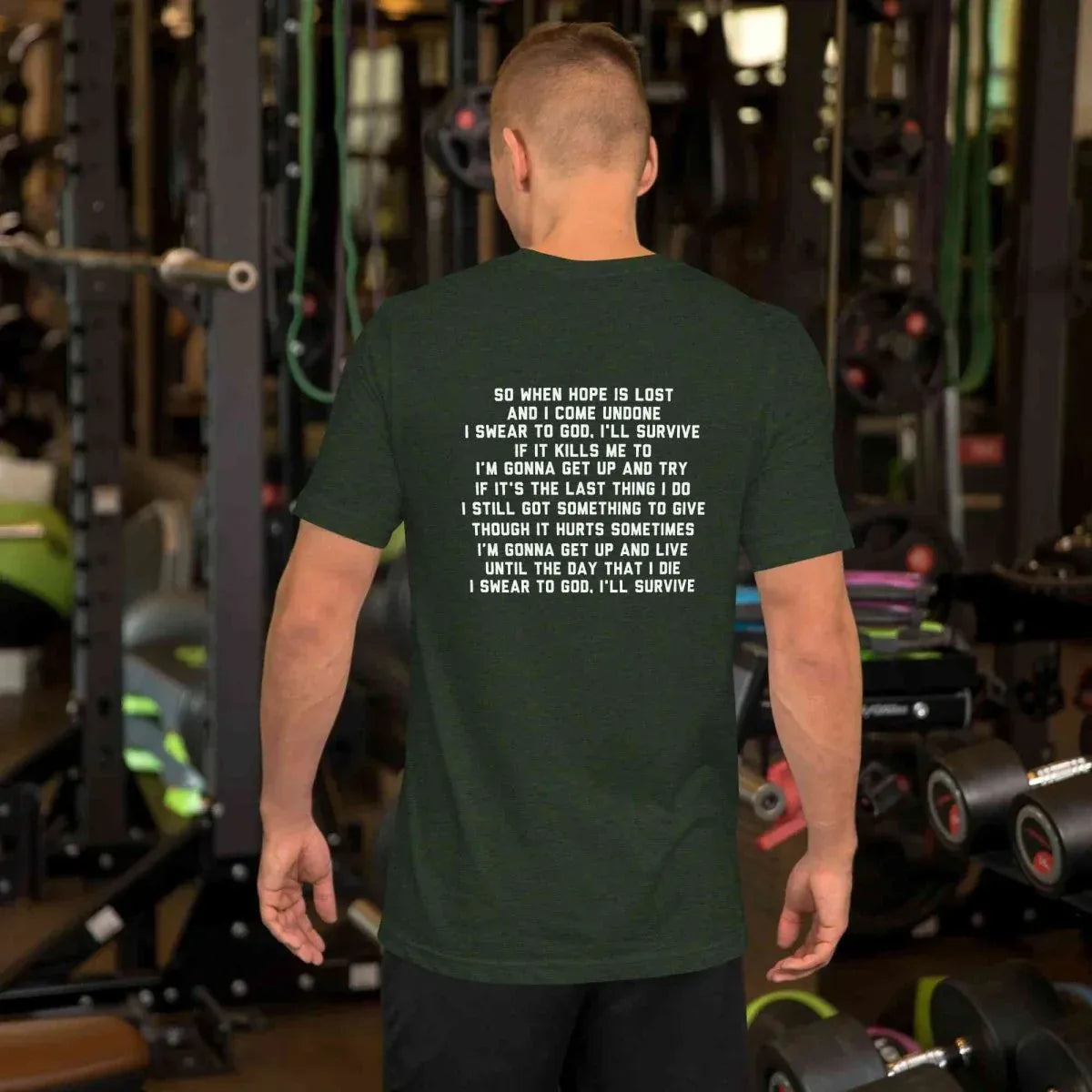 Lewis Capaldi T-Shirt - Unisex Cotton Tee with 'Survive' Lyrics alcyone213k