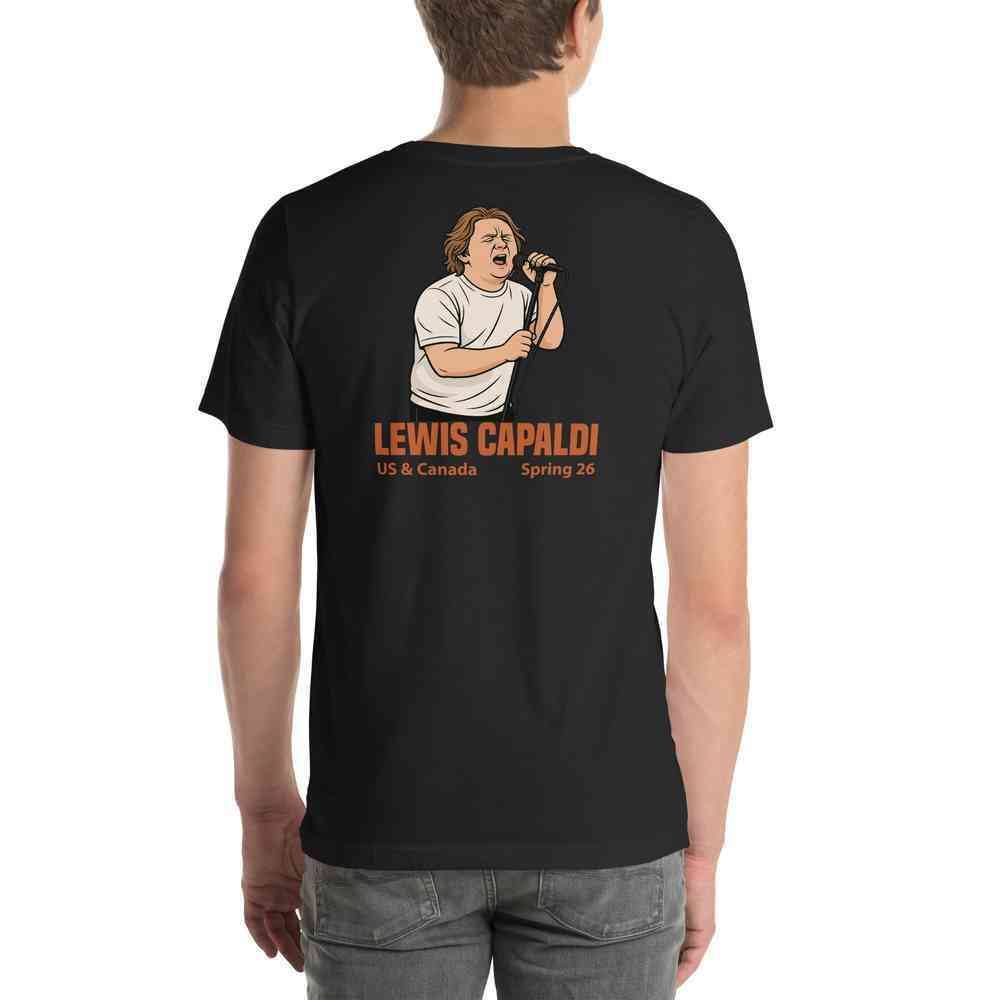 Lewis Capaldi Tour 2026 T-Shirt | Unisex Cotton Fan Tee alcyone213k