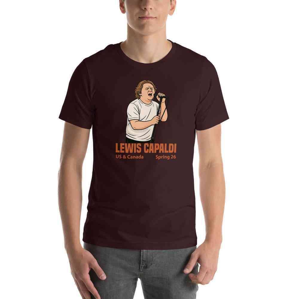 Lewis Capaldi Tour 2026 T-Shirt | Unisex Cotton Fan Tee alcyone213k