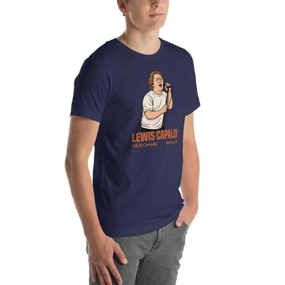 Lewis Capaldi Tour 2026 T-Shirt | Unisex Cotton Fan Tee alcyone213k