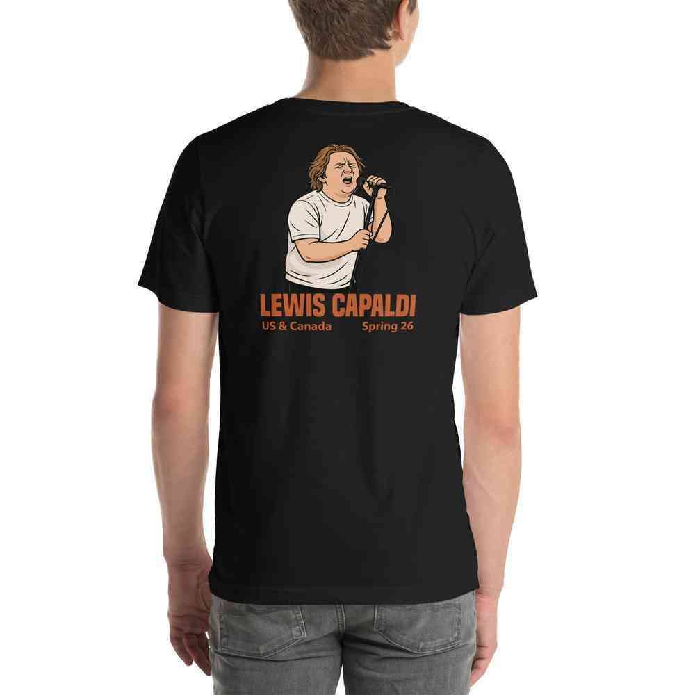 Lewis Capaldi Tour 2026 T-Shirt | Unisex Cotton Fan Tee alcyone213k