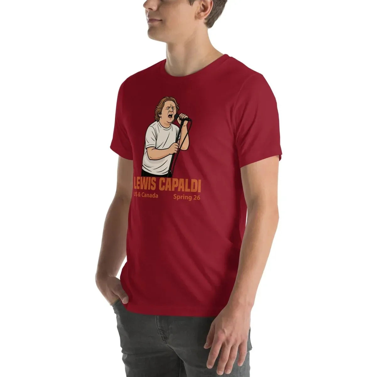 Lewis Capaldi Tour 2026 T-Shirt | Unisex Cotton Fan Tee alcyone213k