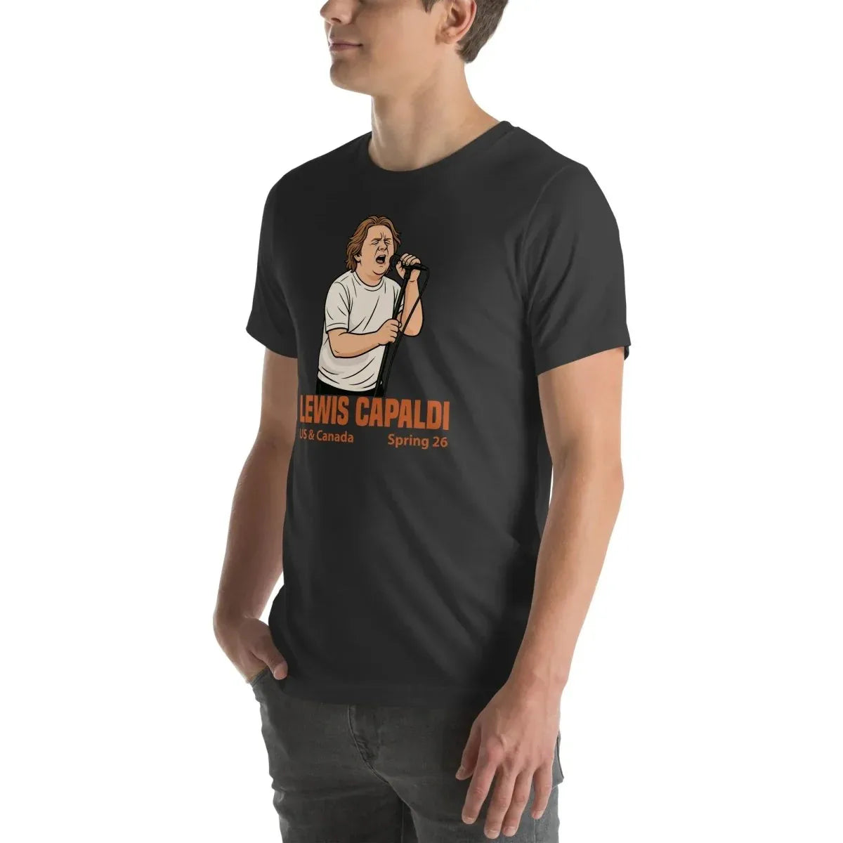 Lewis Capaldi Tour 2026 T-Shirt | Unisex Cotton Fan Tee alcyone213k