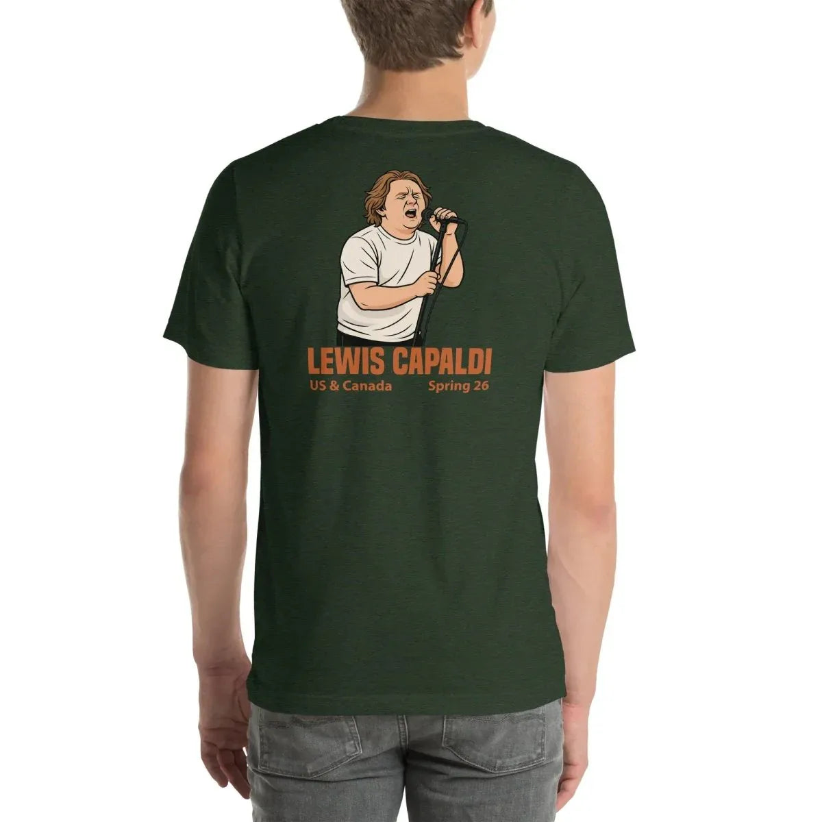 Lewis Capaldi Tour 2026 T-Shirt | Unisex Cotton Fan Tee alcyone213k