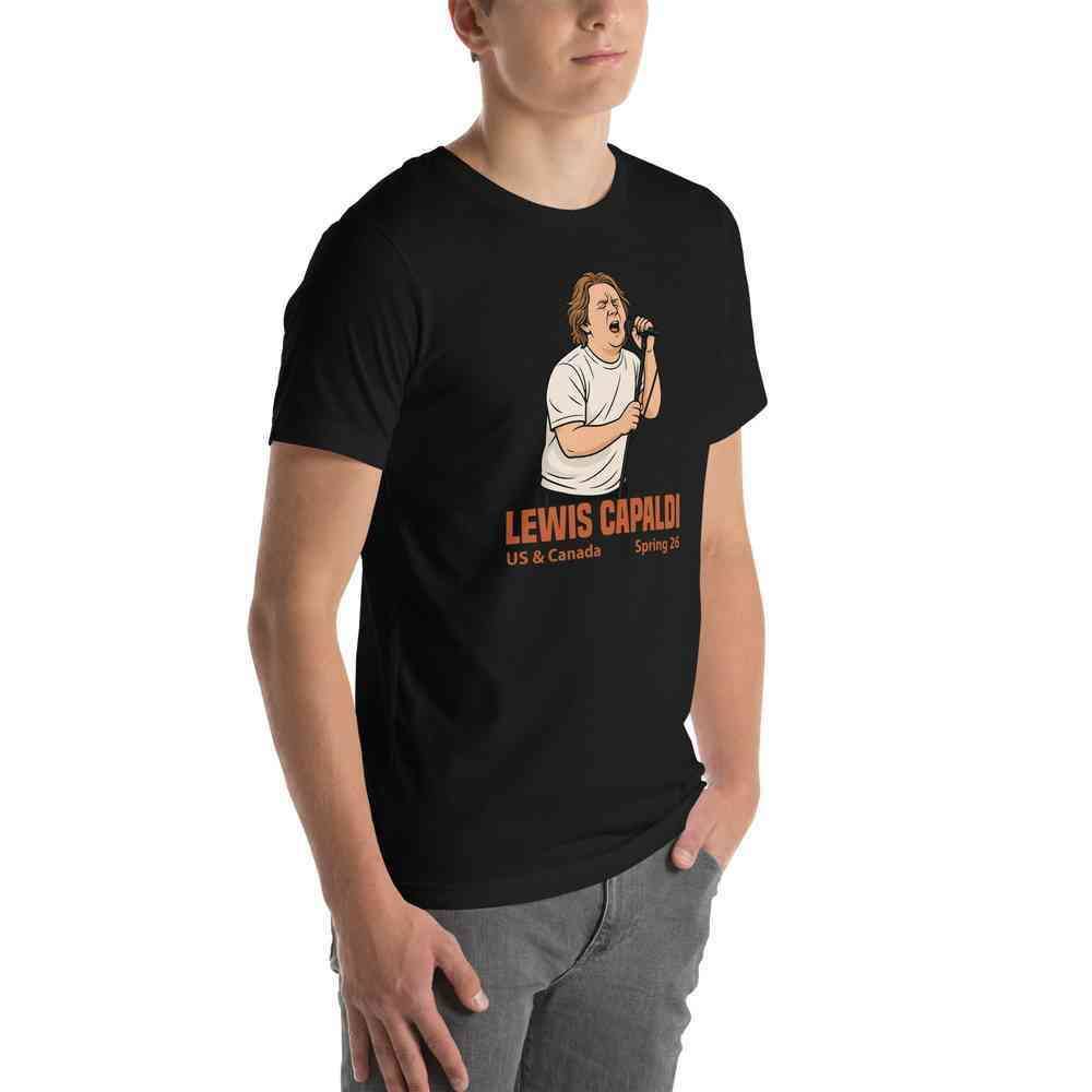Lewis Capaldi Tour 2026 T-Shirt | Unisex Cotton Fan Tee alcyone213k
