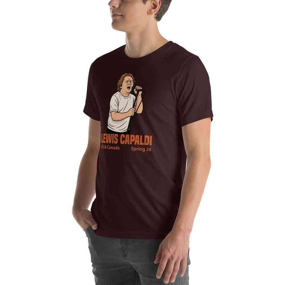 Lewis Capaldi Tour 2026 T-Shirt | Unisex Cotton Fan Tee alcyone213k