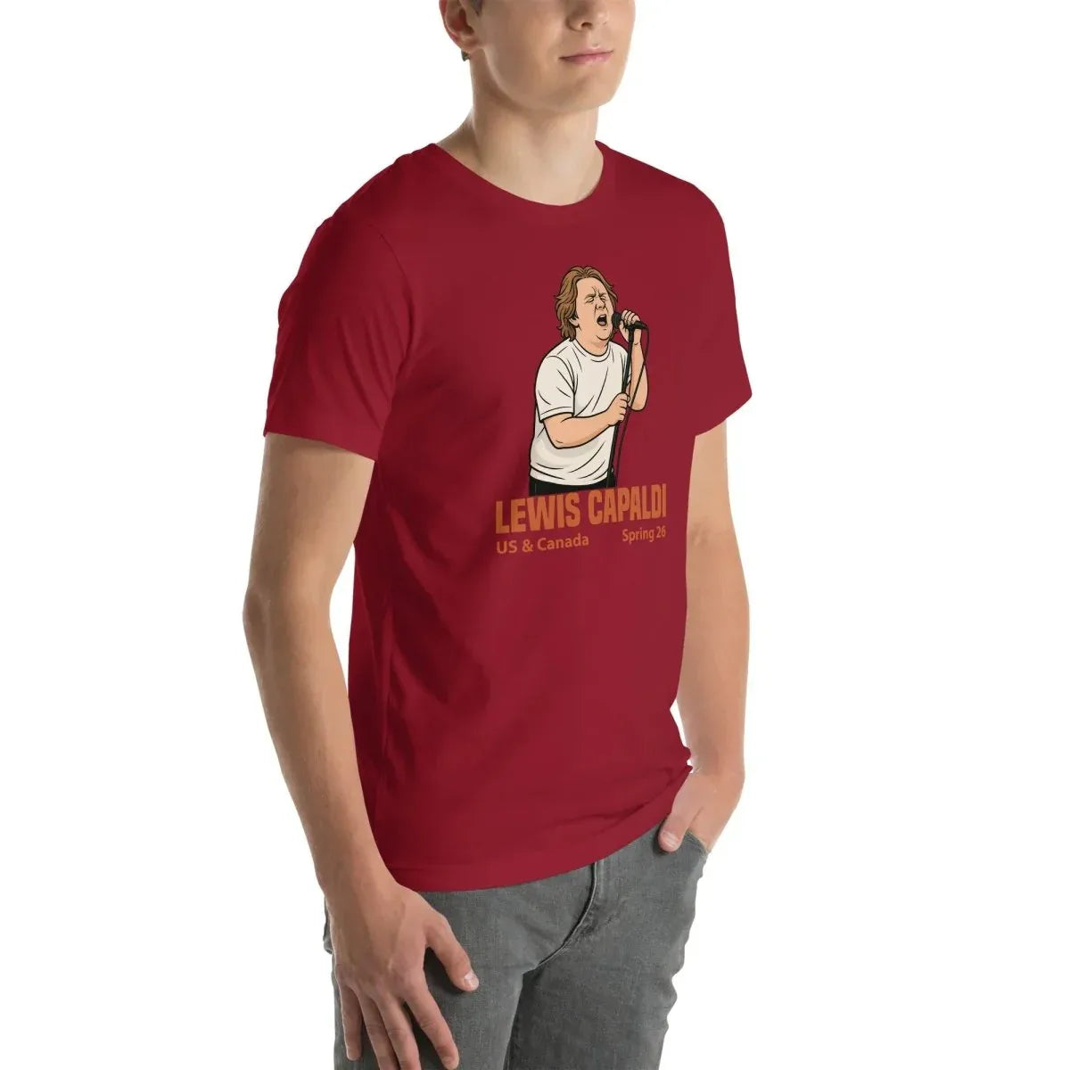 Lewis Capaldi Tour 2026 T-Shirt | Unisex Cotton Fan Tee alcyone213k