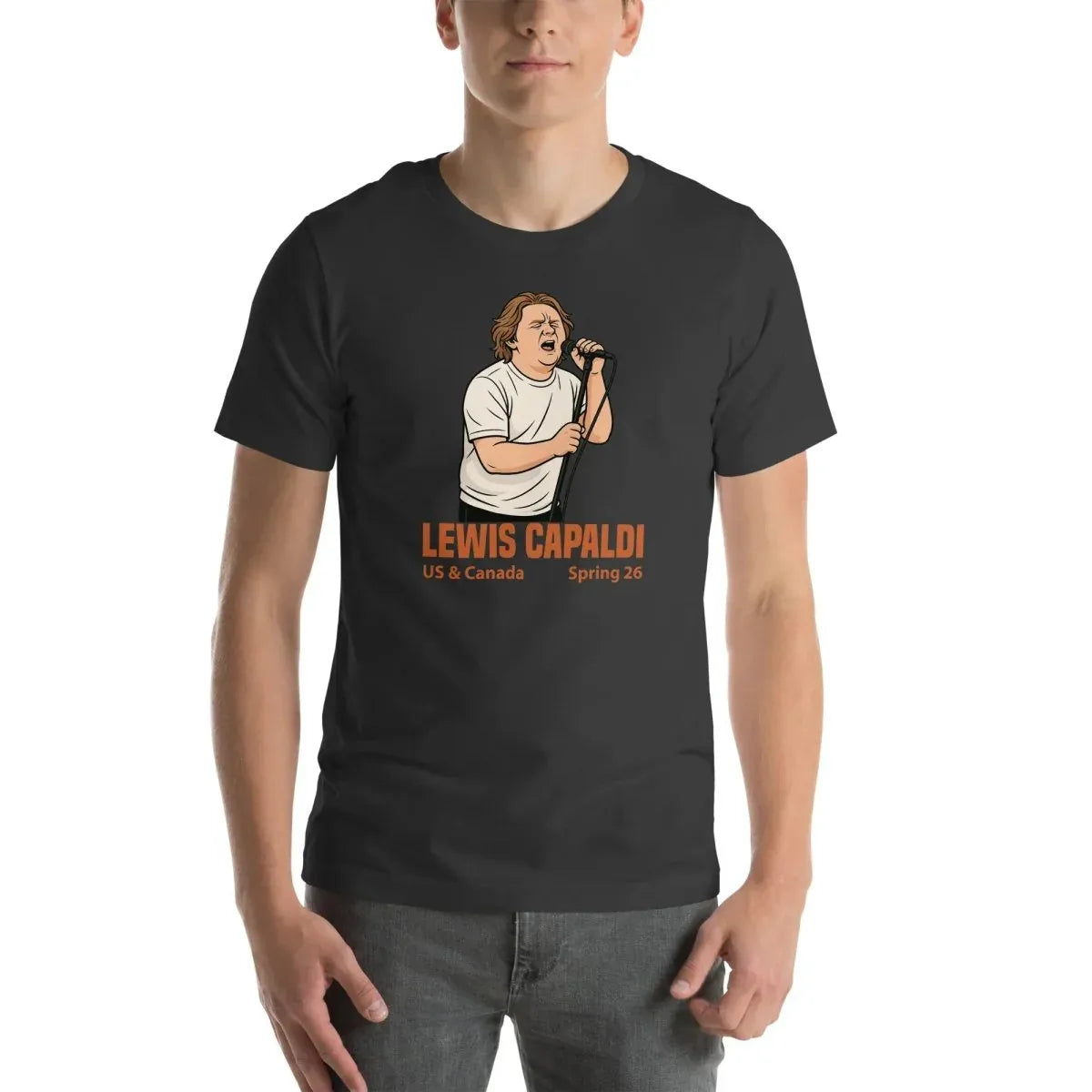 Lewis Capaldi Tour 2026 T-Shirt | Unisex Cotton Fan Tee alcyone213k