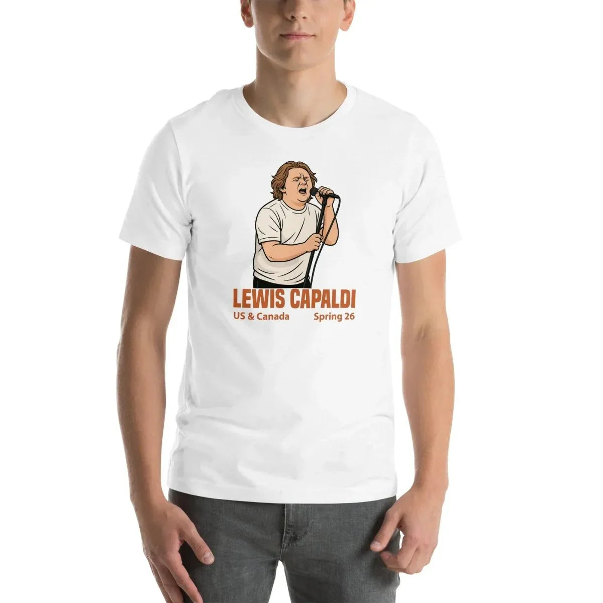 Lewis Capaldi Tour 2026 T-Shirt | Unisex Cotton Fan Tee alcyone213k