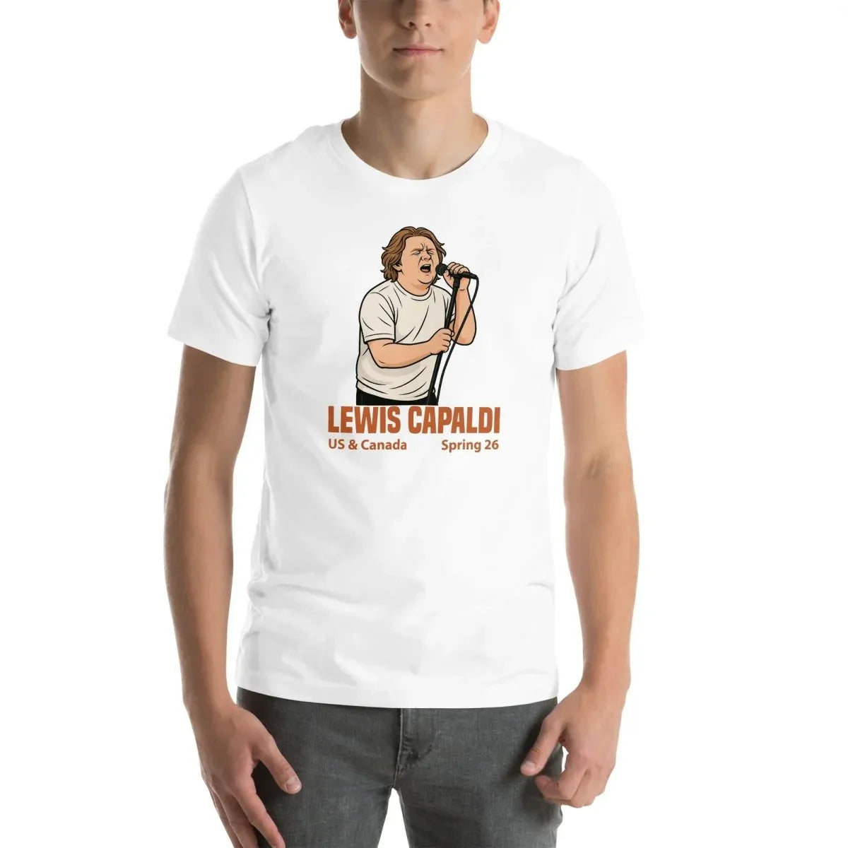 Lewis Capaldi Tour 2026 T-Shirt | Unisex Cotton Fan Tee alcyone213k