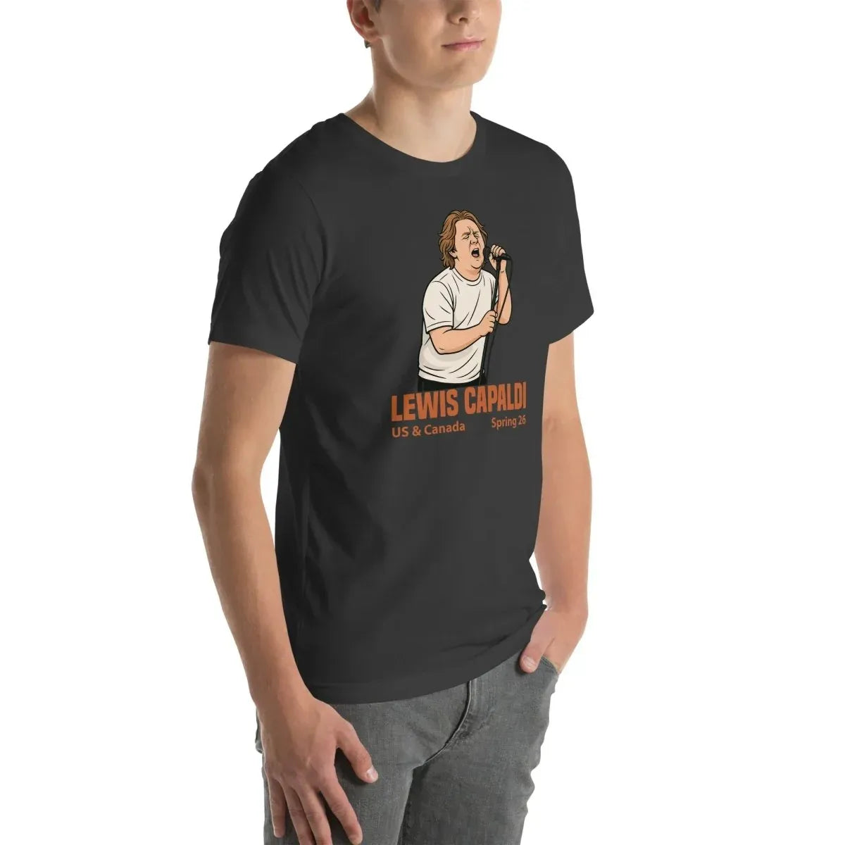 Lewis Capaldi Tour 2026 T-Shirt | Unisex Cotton Fan Tee alcyone213k