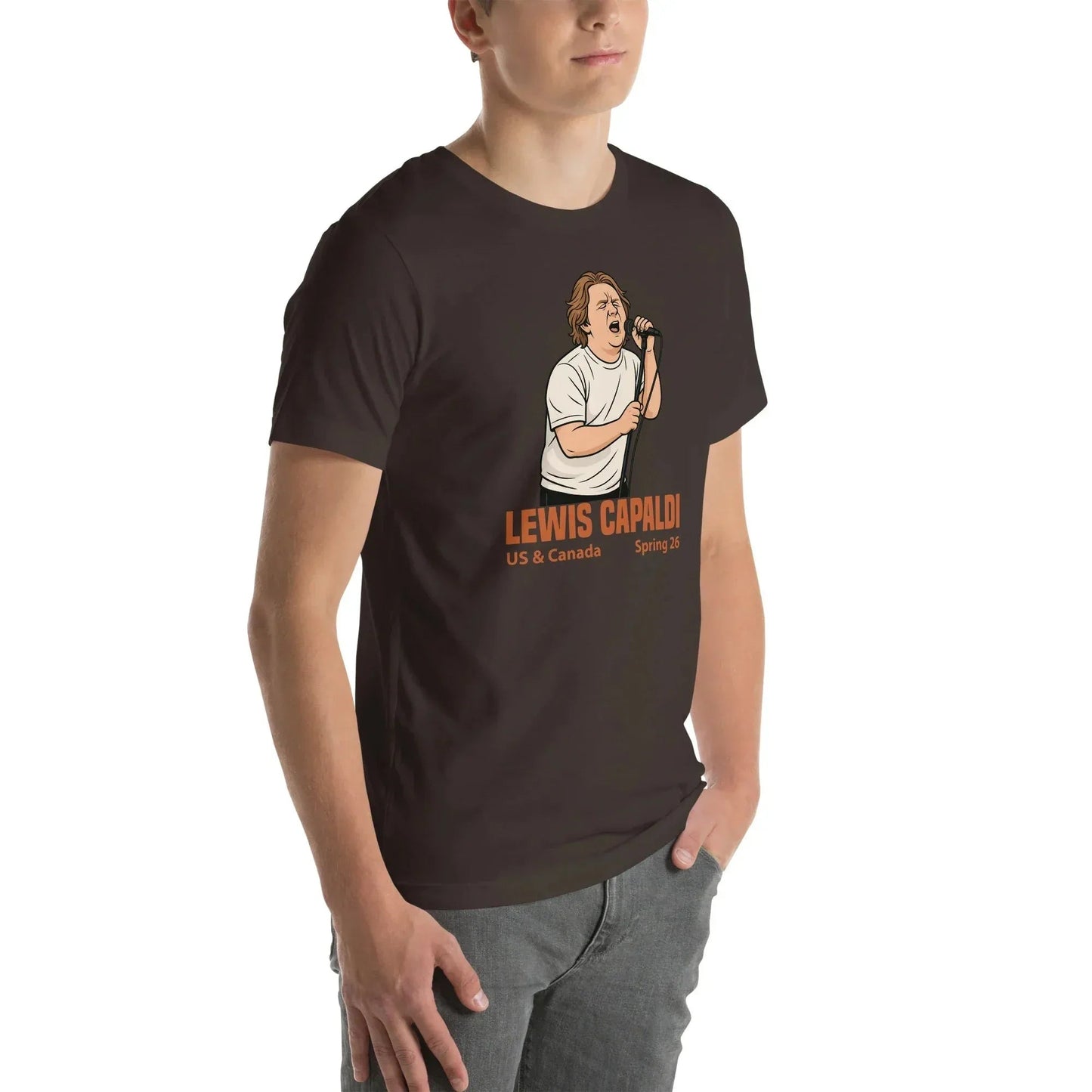 Lewis Capaldi Tour 2026 T-Shirt | Unisex Cotton Fan Tee alcyone213k