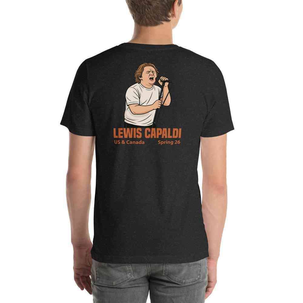 Lewis Capaldi Tour 2026 T-Shirt | Unisex Cotton Fan Tee alcyone213k